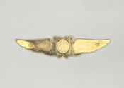 USCG Auxiliary gold pilot wings device (second version) - back